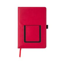 Notes z kieszonką na telefon Eibar, czerwony