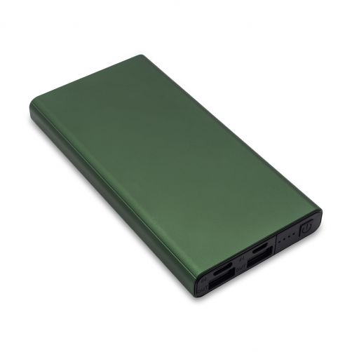 Power bank 10000 mAh Banco, ciemny zielony