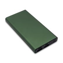 Power bank 10000 mAh Banco, ciemny zielony