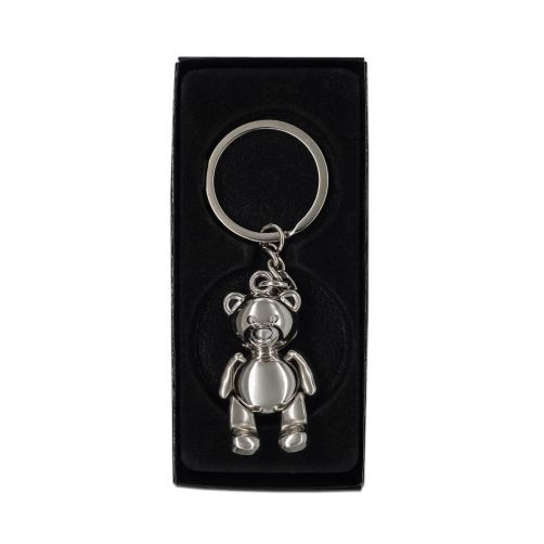 Brelok miś Checo, srebrny