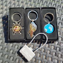 Brelok metalowy Steering Wheel, srebrny