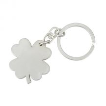 Brelok metalowy Clover, srebrny