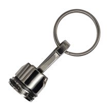Brelok metalowy Piston, srebrny