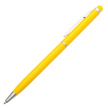 Długopis aluminiowy Touch Tip, żółty