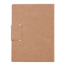 Notes 80x110/100k gładki Mini z długopisem, beżowy