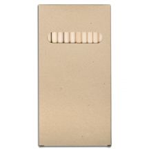 Zestaw 12 kredek o długości 18cm, ecru