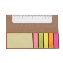 Zestaw memo, brązowy