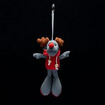 Brelok Reindeer, szary/czerwony