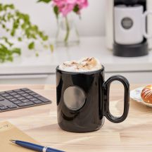 Kubek ceramiczny Pery 480 ml, czarny