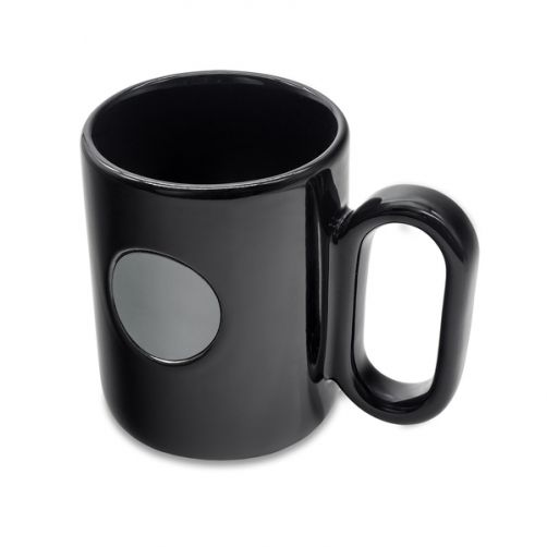 Kubek ceramiczny Pery 480 ml, czarny