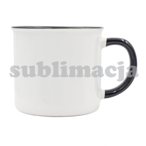 Kubek z powłoką sublimacyjną Ars 400 ml, czarny