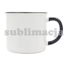 Kubek z powłoką sublimacyjną Ars 400 ml, czarny