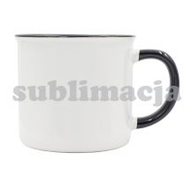 Kubek z powłoką sublimacyjną Ars 400 ml, czarny