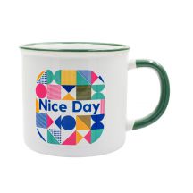 Kubek z powłoką sublimacyjną Ars 400 ml, ciemny zielony