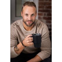 Kubek ceramiczny Azzurro 440 ml, granatowy