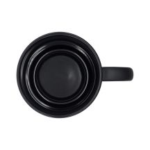 Kubek ceramiczny Velluto 350 ml, czarny