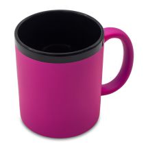 Kubek ceramiczny Velluto 350 ml, magenta