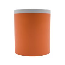 Kubek ceramiczny Velutti 350 ml, pomarańczowy