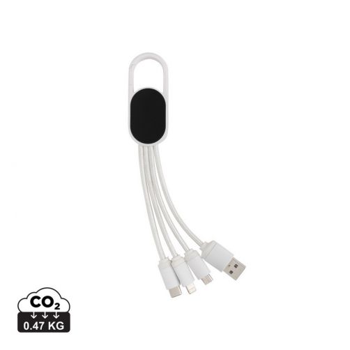 Kabel do ładowania 4 w 1 z karabińczykiem