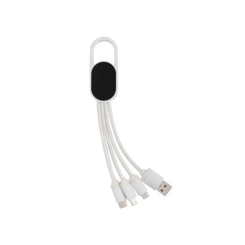 Kabel do ładowania 4 w 1 z karabińczykiem