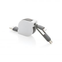 Zwijany kabel do ładowania i synchronizacji 3 w 1