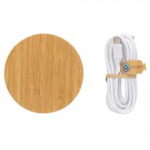 Bambusowa ładowarka bezprzewodowa 15W
