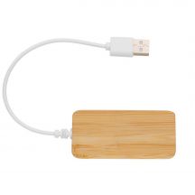 Bambusowy hub USB 2.0 z USB typu C