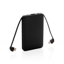 Power bank 5000 mAh, zintegrowany kabel 3 w 1