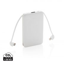 Power bank 5000 mAh, zintegrowany kabel 3 w 1