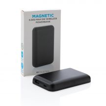 Magnetyczny, bezprzewodowy power bank 5000 mAh, 5W