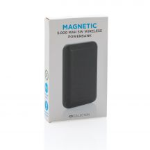 Magnetyczny, bezprzewodowy power bank 5000 mAh, 5W