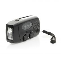 Radio survivalowe AM/FM, power bank 1800 mAh, latarka RescueWave
