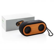 Podwójny głośnik bezprzewodowy 10W Bamboo X