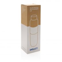 Szklana butelka 750 ml w pokrowcu