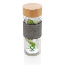 Szklana butelka 360 ml w pokrowcu