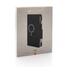 Teczka konferencyjna, notatnik A5, ładowarka bezprzewodowa, power bank 8000 mAh