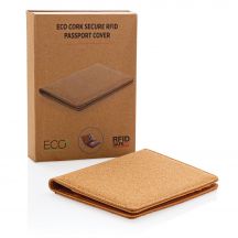 Korkowe etui na karty kredytowe i paszport, ochrona RFID