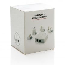 Adapter podróżny, bezprzewodowy power bank 6700 mAh