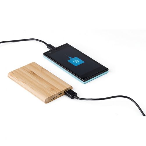 Bambusowy power bank 4000 mAh