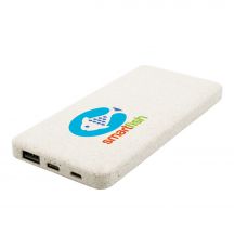 Power bank 8000 mAh ze słomy pszenicznej | Jenkins