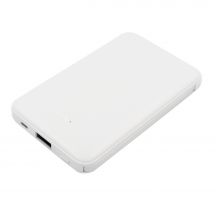 Power bank 5000 mAh ze zintegrowanymi kablami, adapter w komplecie | Presley