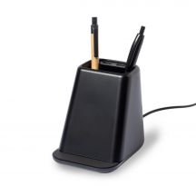 Ładowarka bezprzewodowa 15W, pojemnik na przybory do pisania, stojak na telefon