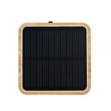 Bambusowy głośnik bezprzewodowy 3W B'RIGHT, panel słoneczny | Androwe