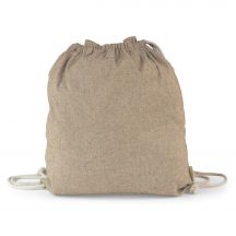 Worek ze sznurkiem i torba na zakupy z bawełny z recyklingu, 2 w 1 | Gondulfo