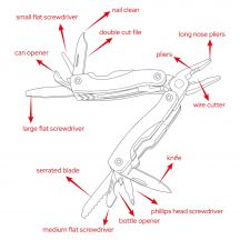 Narzędzie wielofunkcyjne, 12 funkcji | Oakley