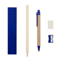 Zestaw szkolny, piórnik, ołówek, długopis, linijka, gumka i temperówka | Tobias