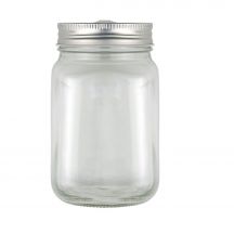 Słoik do picia 480 ml ze słomką