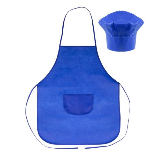 Zestaw małego kucharza, fartuch kuchenny i czapka kucharska, rozmiar dziecięcy | Nedina