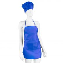 Zestaw małego kucharza, fartuch kuchenny i czapka kucharska, rozmiar dziecięcy | Nedina