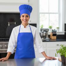 Zestaw małego kucharza, fartuch kuchenny i czapka kucharska, rozmiar dziecięcy | Nedina